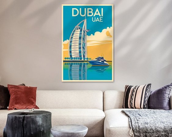 Example of the artwork in a room
