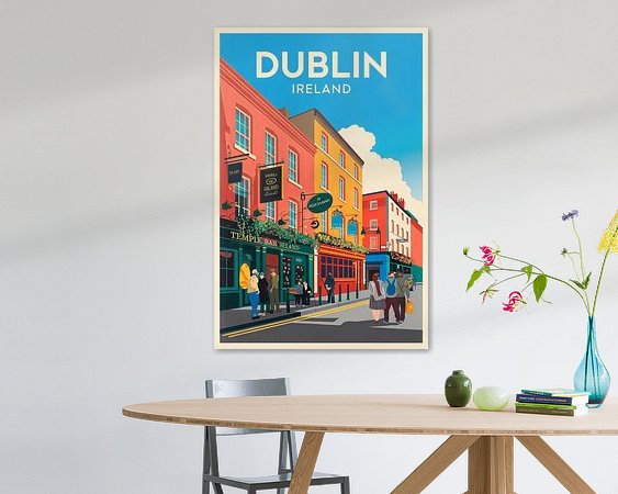 Example of the artwork in a room