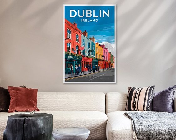 Example of the artwork in a room