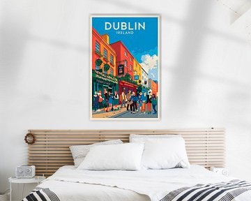 Dublin, Ireland. by Poster Art Shop
