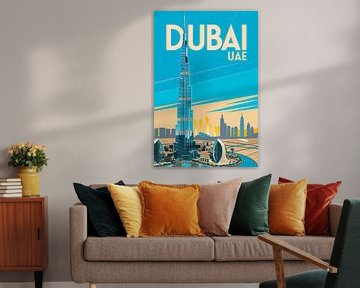 Dubai, Verenigde Arabische Emiraten (VAE) van Poster Art Shop