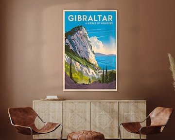 Gibraltar, Verenigd Koninkrijk. van Poster Art Shop