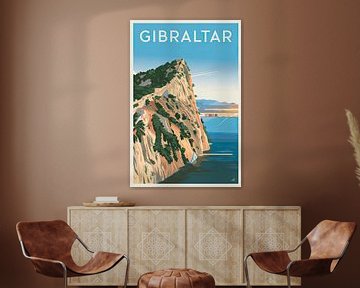 Gibraltar, Groot-Brittannië. van Poster Art Shop