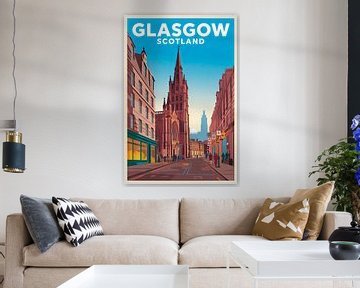 Glasgow, Schotland. van Poster Art Shop