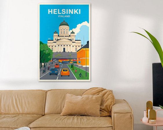 Example of the artwork in a room