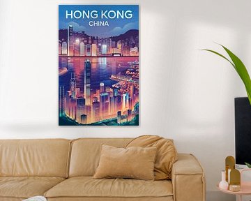 Hong Kong, China. von Poster Art Shop
