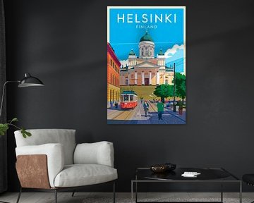 Helsinki, Finland. van Poster Art Shop