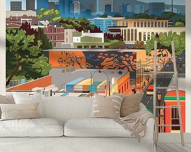 Example of the artwork in a room