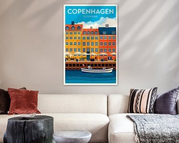Copenhague, Danemark. sur Poster Art Shop