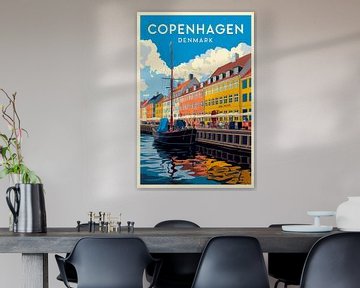 Kopenhagen, Denemarken. van Poster Art Shop