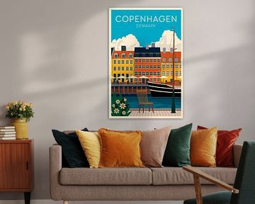 Copenhague, Danemark. sur Poster Art Shop