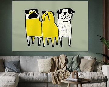 Yellow Buddy Trio van Modern Collection