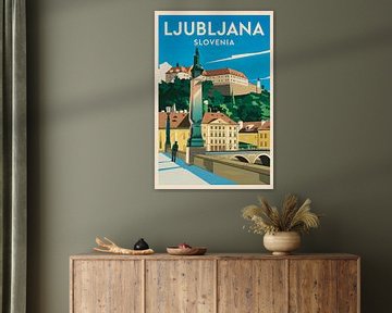 Ljubljana, Slowenien. von Poster Art Shop