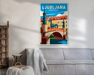 Ljubljana, Slowenien. von Poster Art Shop