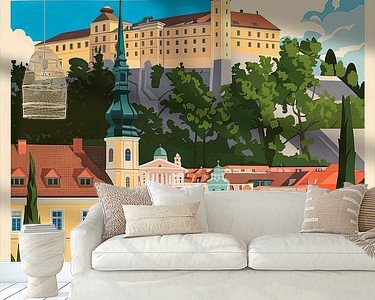 Example of the artwork in a room