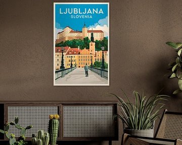 Ljubljana, Slowenien. von Poster Art Shop
