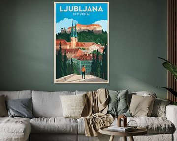 Ljubljana, Slowenien. von Poster Art Shop