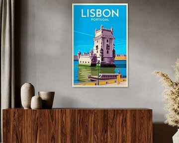 Lissabon, Portugal van Poster Art Shop