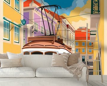 Lisbon, Portugal by Poster Art Shop