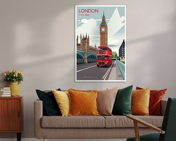 Example of the artwork in a room