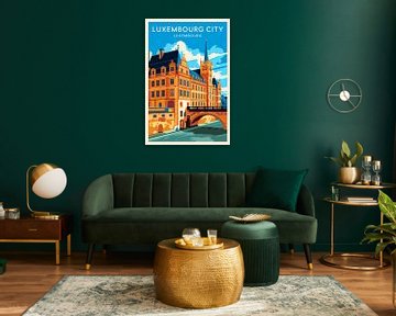 Luxembourg City, Luxemburg. von Poster Art Shop