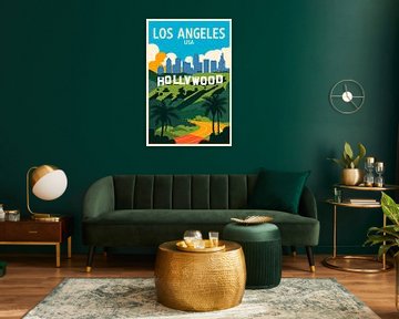 Los Angeles, VS van Poster Art Shop