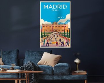Madrid, Espagne sur Poster Art Shop