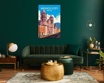 Mexico City, Mexico by Poster Art Shop