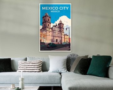 Mexico City, Mexico. by Poster Art Shop