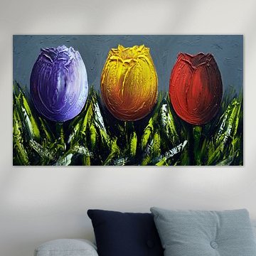 Tulips by Gena Theheartofart
