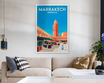 Marrakech, Morocco. by Poster Art Shop