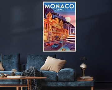 Monaco, Monaco. by Poster Art Shop