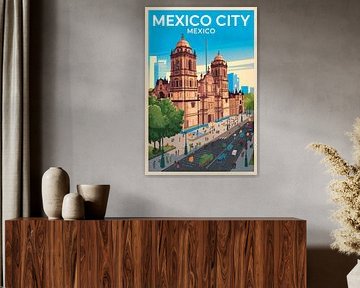 Mexico City, Mexico by Poster Art Shop
