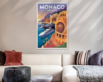 Monaco, Monaco. by Poster Art Shop