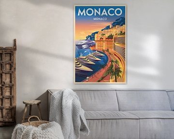 Monaco, Monaco. by Poster Art Shop