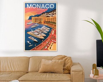 Monaco, Monaco. von Poster Art Shop
