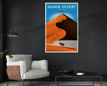 Namib-woestijn, Namibië. van Poster Art Shop