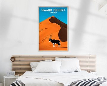 Namib-woestijn, Namibië. van Poster Art Shop