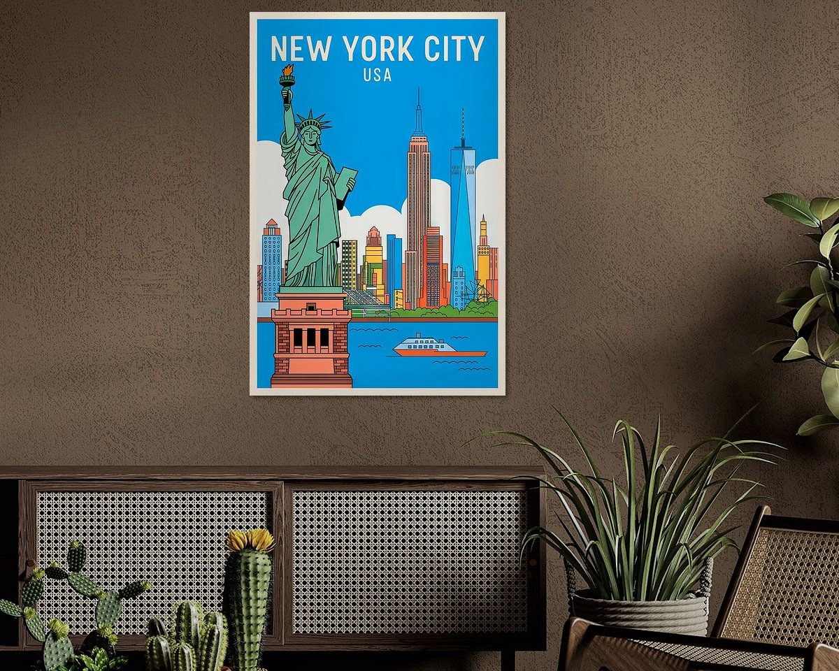 Example of the artwork in a room