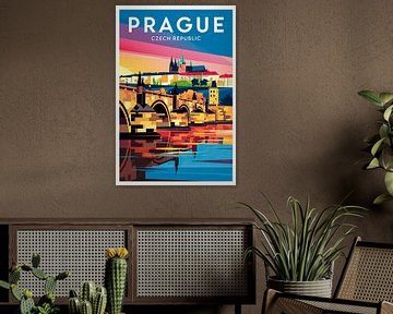 Praag, Tsjechië. van Poster Art Shop