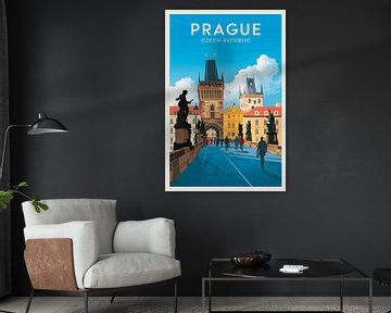 Praag, Tsjechië. van Poster Art Shop