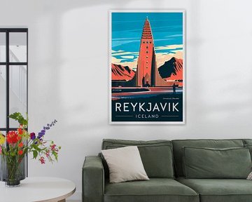 Reykjavik, Island. von Poster Art Shop
