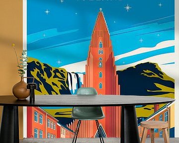 Reykjavik, IJsland. van Poster Art Shop