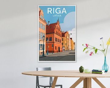 Riga, Letland van Poster Art Shop