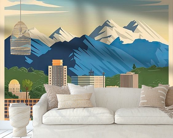 Example of the artwork in a room