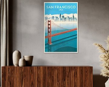 San Francisco, VS van Poster Art Shop