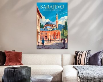 Sarajevo, Bosnië en Herzegovina. van Poster Art Shop