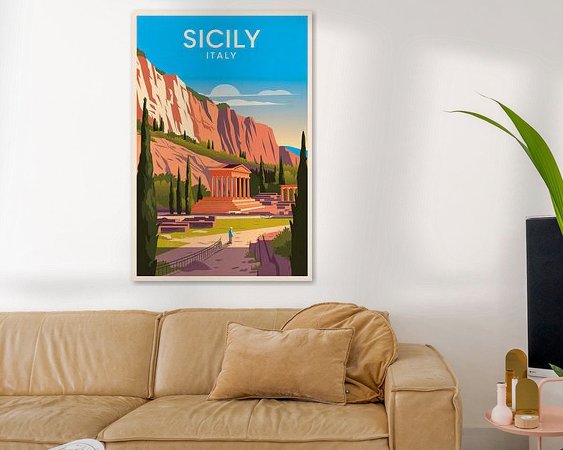 Example of the artwork in a room