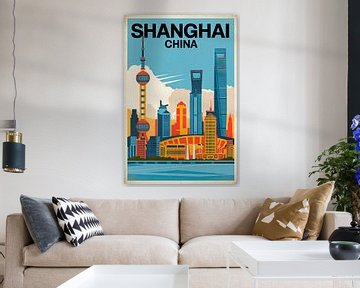 Shanghai, Chine. sur Poster Art Shop