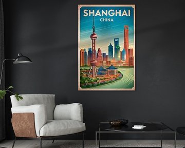 Shanghai, China. van Poster Art Shop